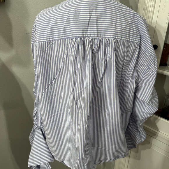 Free people Blue Striped Shirt - Picture 5 of 7